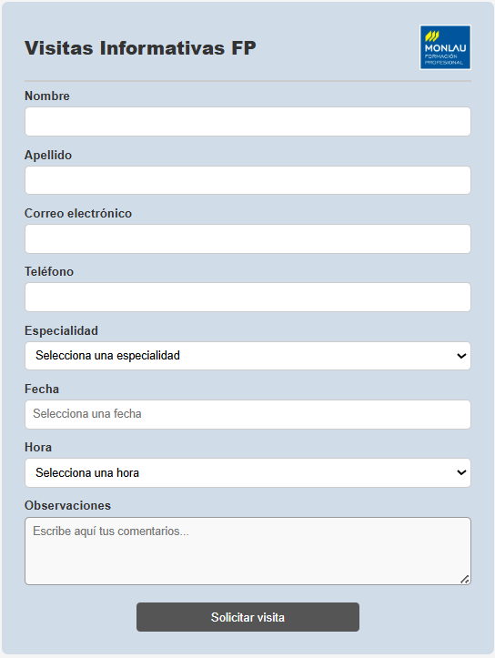 Visitas Informativas Monlau FP